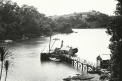 Wharf, old Maori Pa in distance