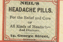 Neil's Botanic Disensary Dunedin Headache pills